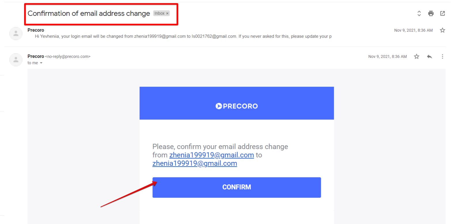 How to Change/Update the Email Address
